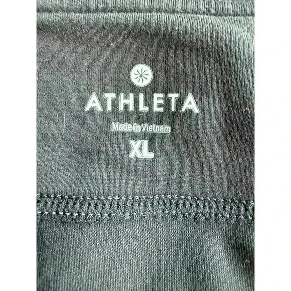 Athleta Black Crescendo Asymmetric Midi Skirt Size XL 862111 - Picture 5 of 8